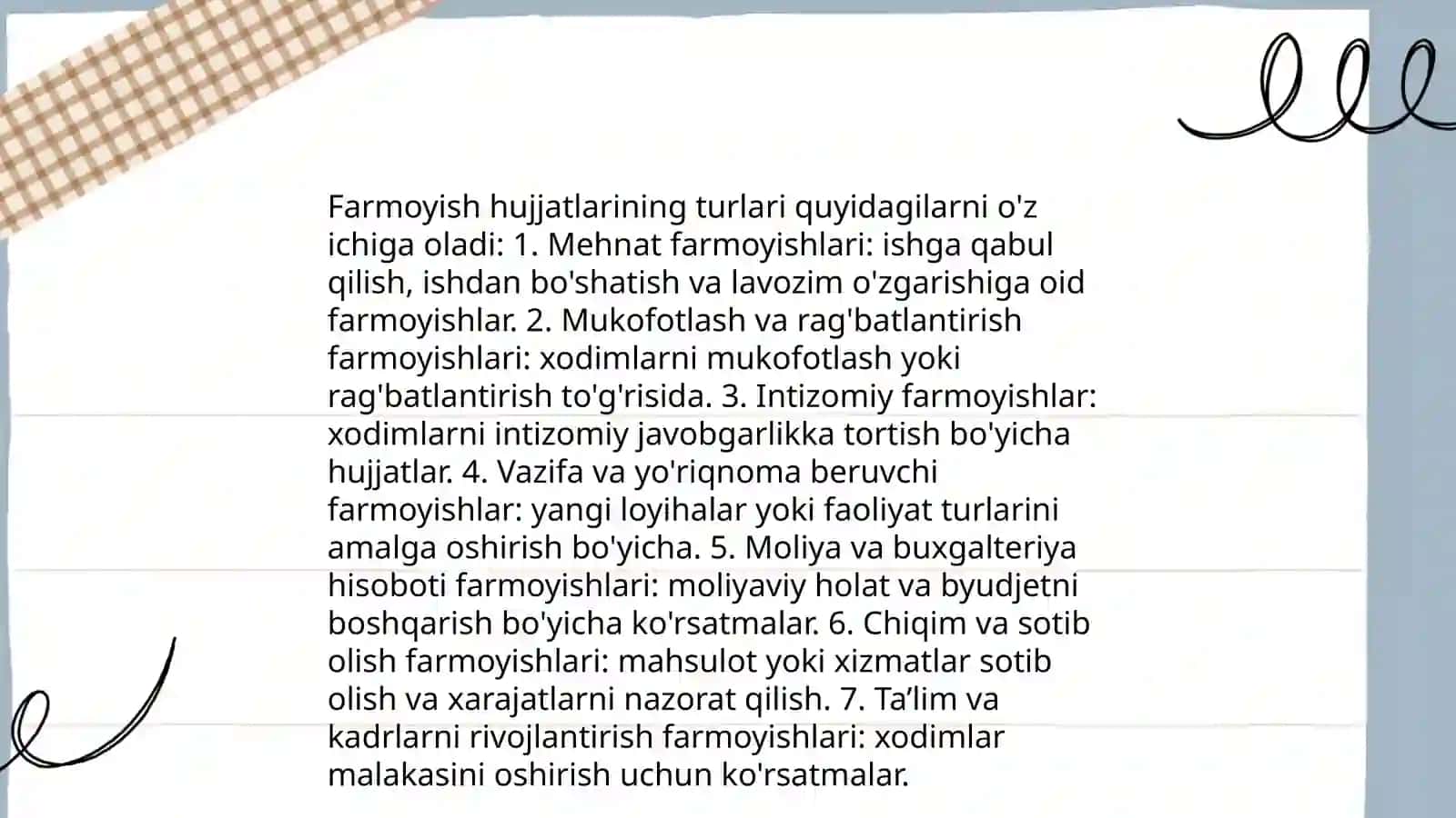 Farmoyish hujjatlari 4