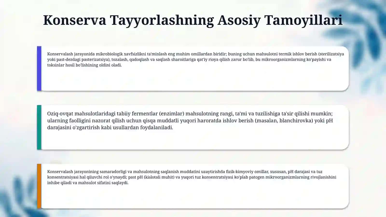 Sabzavot qovoqchasi va bodringdan turli xil usulda konserva tayyorlash texnalogiyasi 4