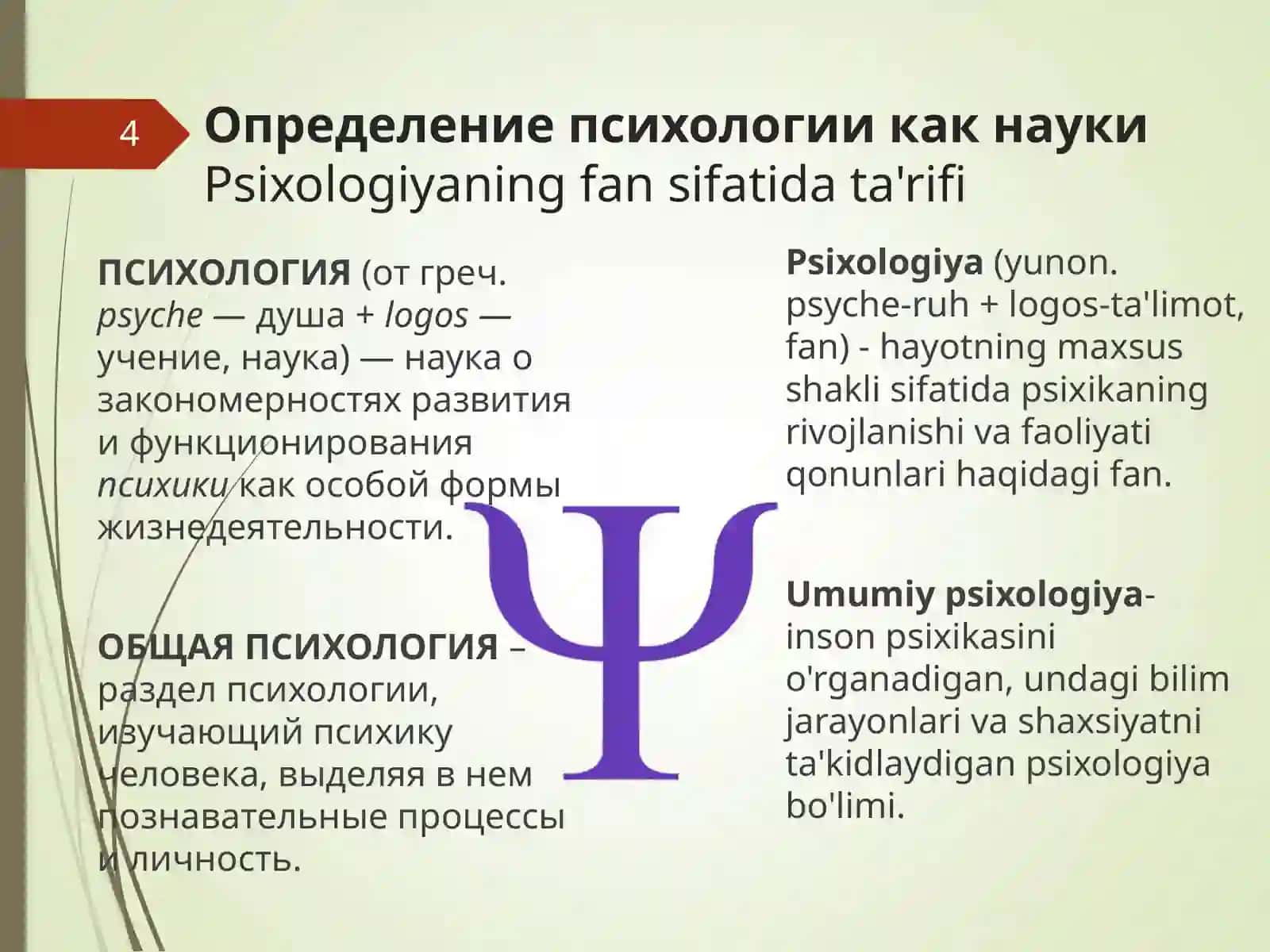 Общая психология и педагогика 4