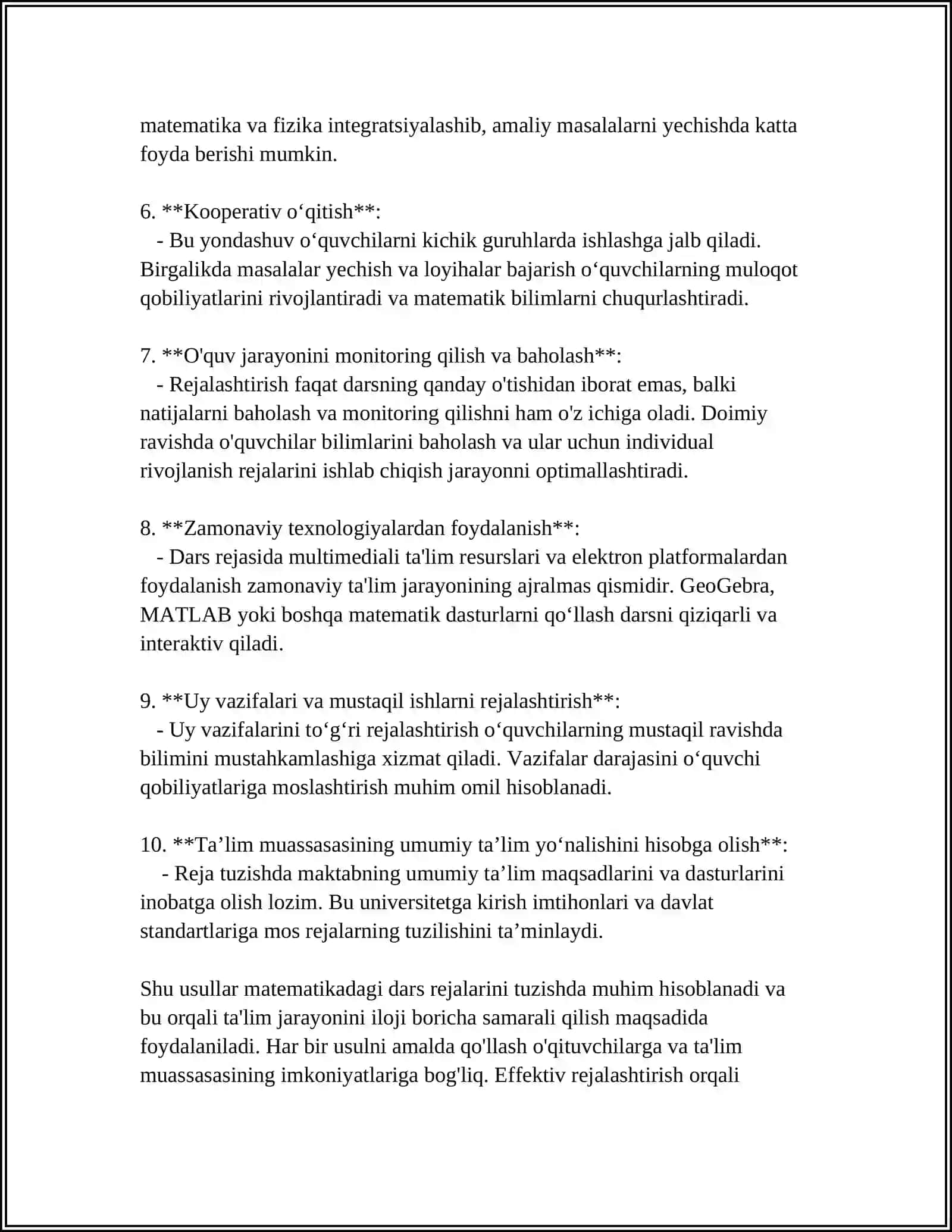 BOSHLANGʻICH SINFLARDA MATEMATIKA O'QITISH METODLARI 4