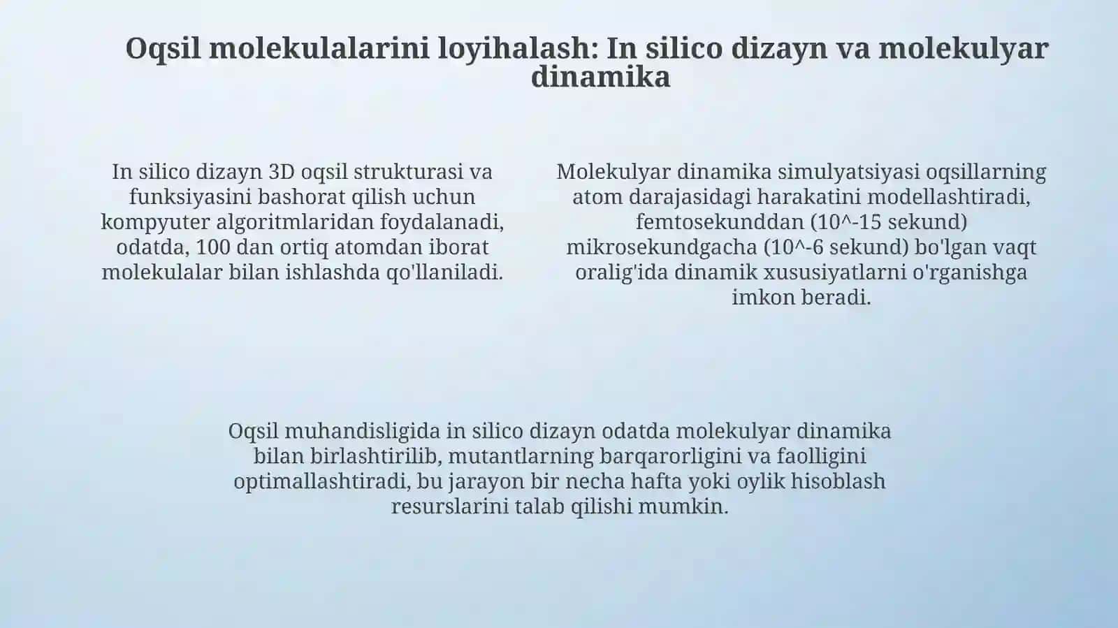 Oqsilmuhandisligining fizikaviy metodlari 4