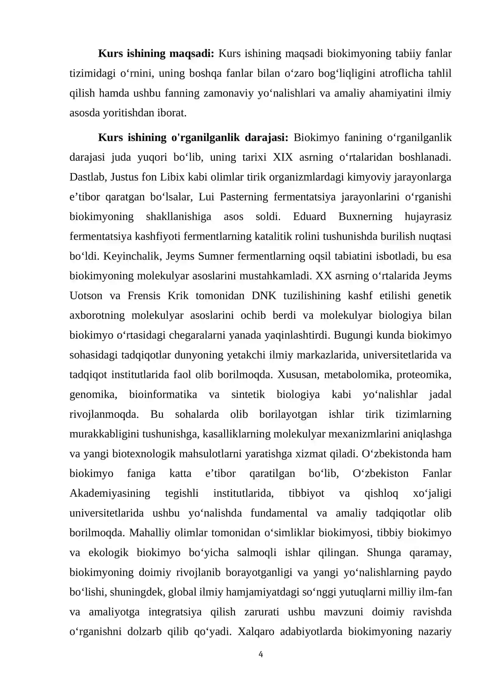 KIMYO FANING BIOKIMYOVİY YOʻNALİSHLARI 4