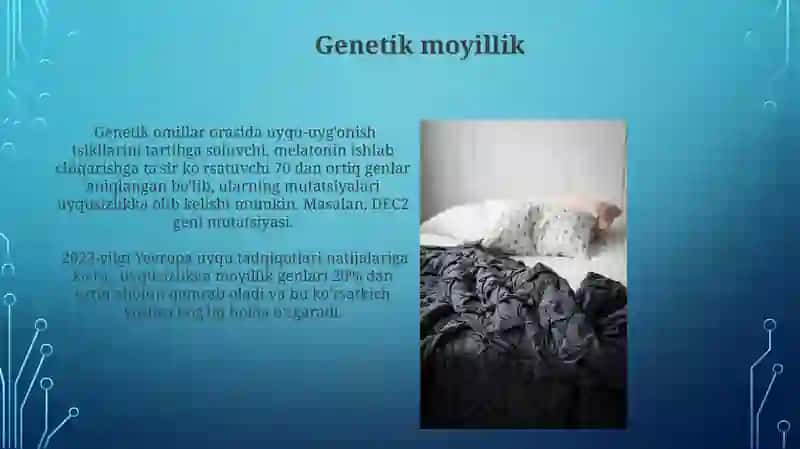 Uyquning buzilishiga olib keladigan atrof-muhit omillari 4