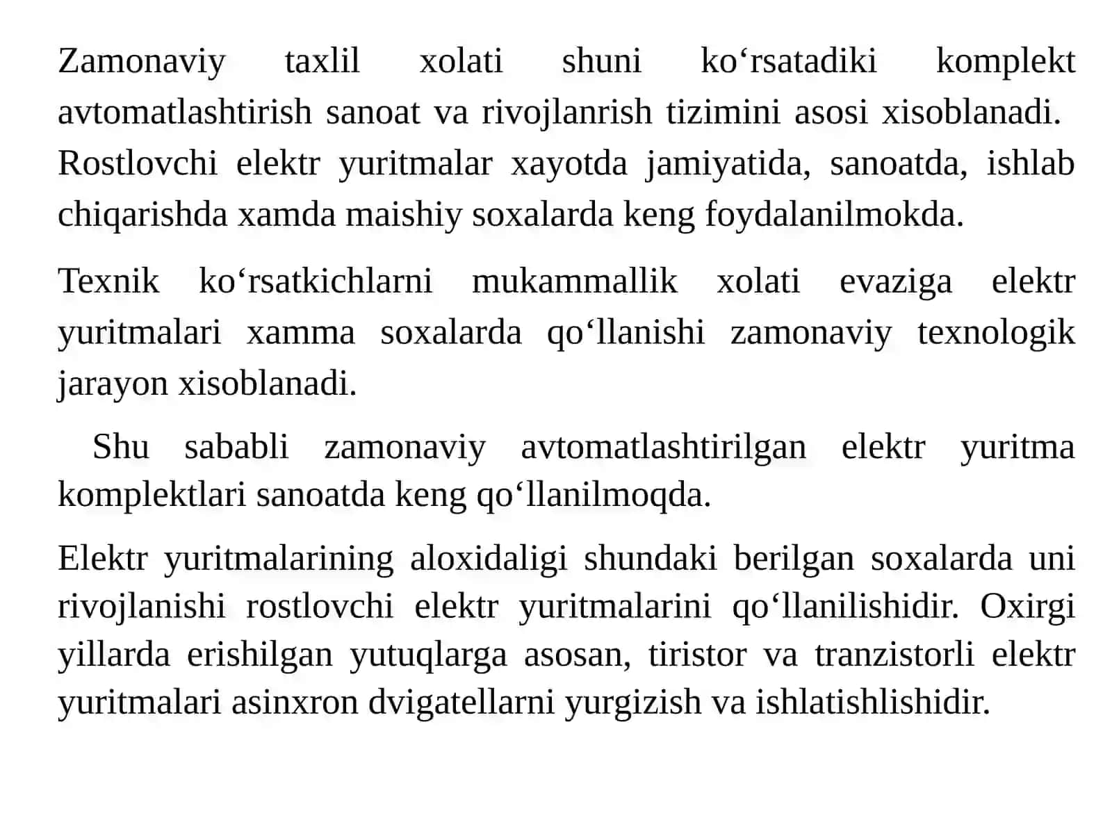 Komplekt elektr yuritmalarning funksionalimkoniyatlari 4