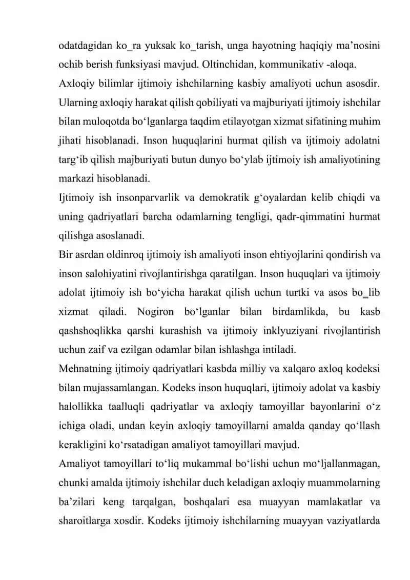 IJTIMOIY ISHCHINING KASBIY ETIKASI. 4