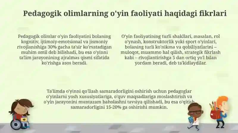 O'yin va ta'limning integratsiyasi 4