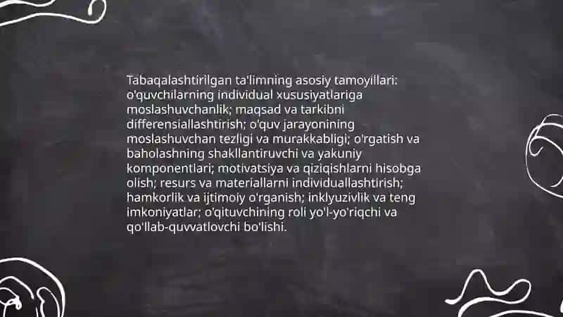 Tabaqalashtirilgan talimni tashkil etish 4