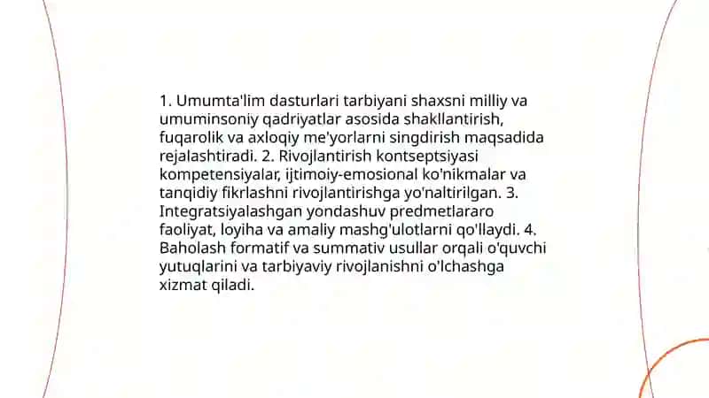 Maktab o'quvchilarini tarbiyalash va rivojlantirish 4