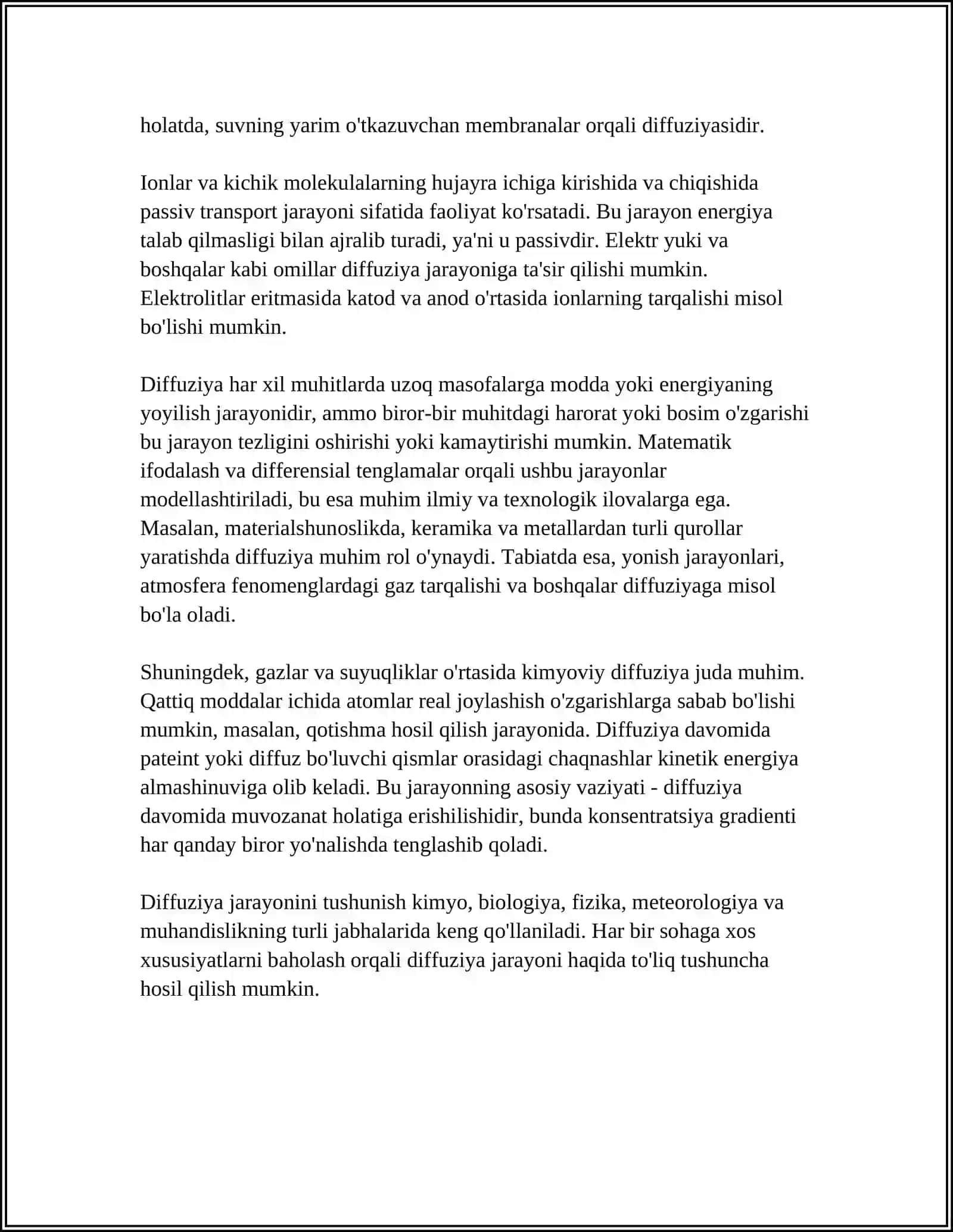 QATTIQ JISMLARDA DIFFUZIYA HODISALARI 4