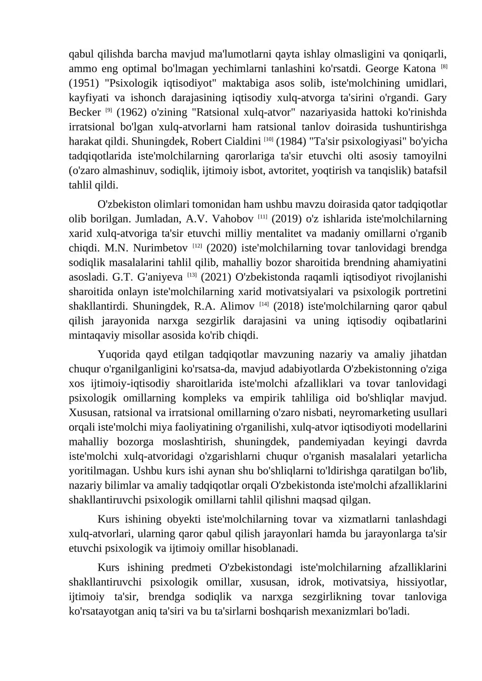 Iste'molchi afzalliklari va tovar tanlovidagi psixologik omillar 4