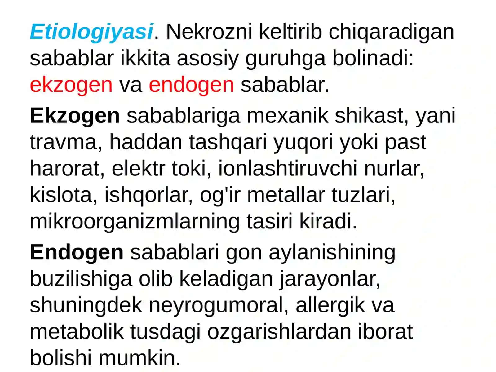 Nekroz va apaptoz.Klinik belgilari 4