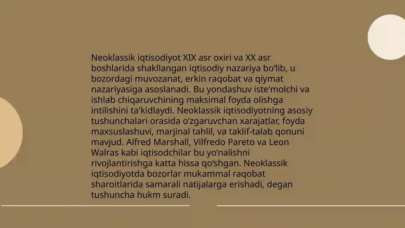 Marjinalizm taʼlimoti va neoklassik iqtisodiy maktablar 4