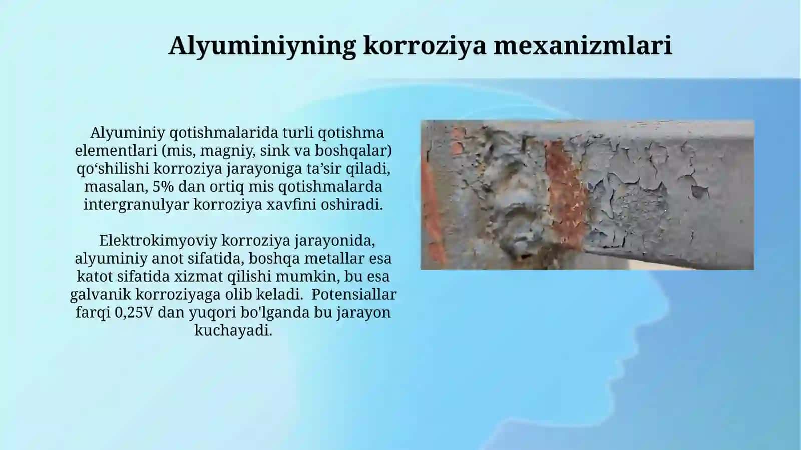 Alyuminiy qotishmalarining korroziyagachidamliligi 4