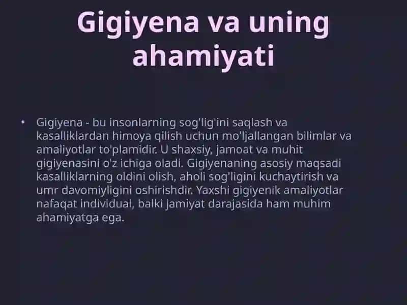 Endemik kasalliklarni oldini olishning gigiyenik asoslari 4