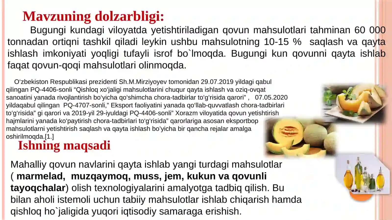 MAHALLIY QOVUN NAVLARIDAN MURABBO OLISH TEXNOLOGIYASI 4