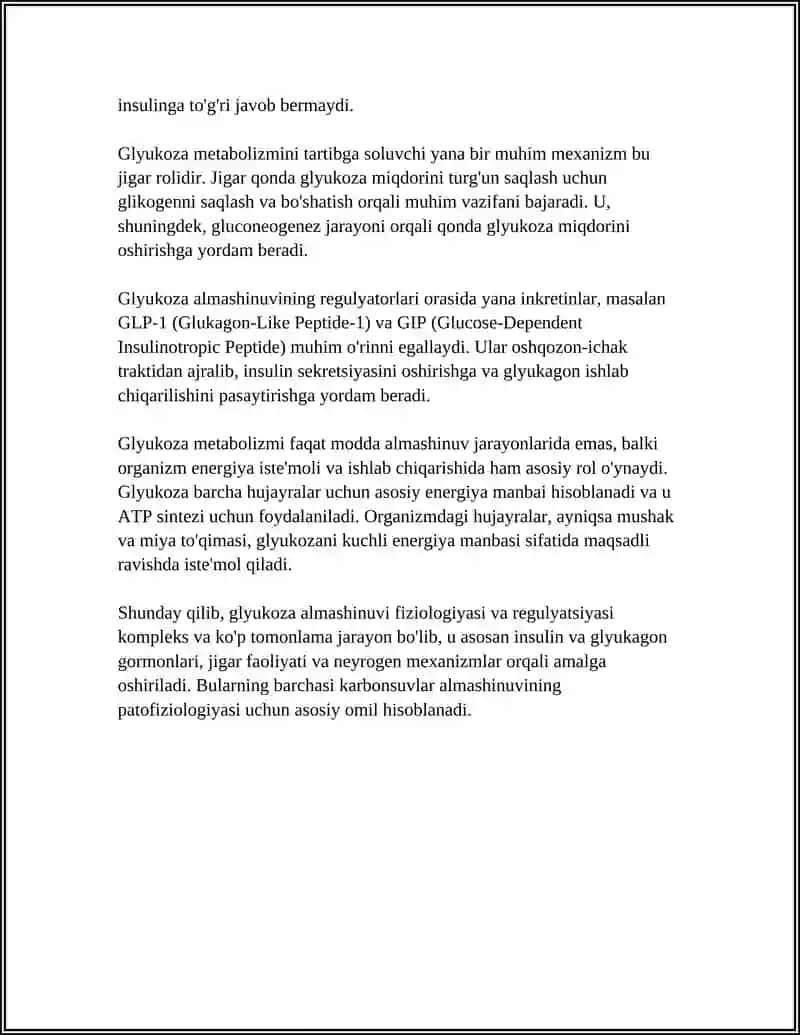 KARBONSUVLAR ALMASHINUVI PATOFIZIOLOGIYASI 4