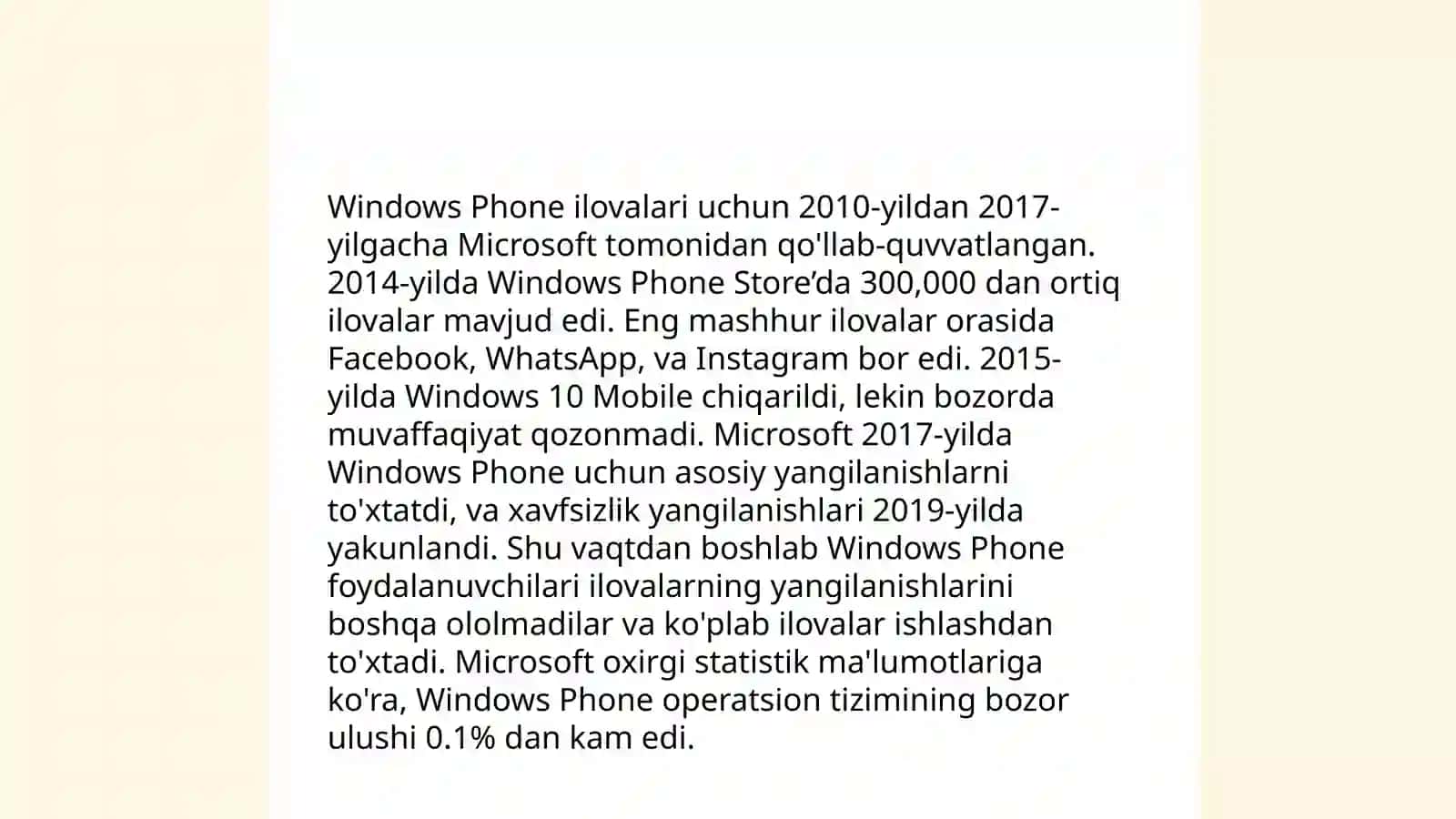 Android, Windows va iOS mobil operatsion tizimlarining xususiyatlari 4