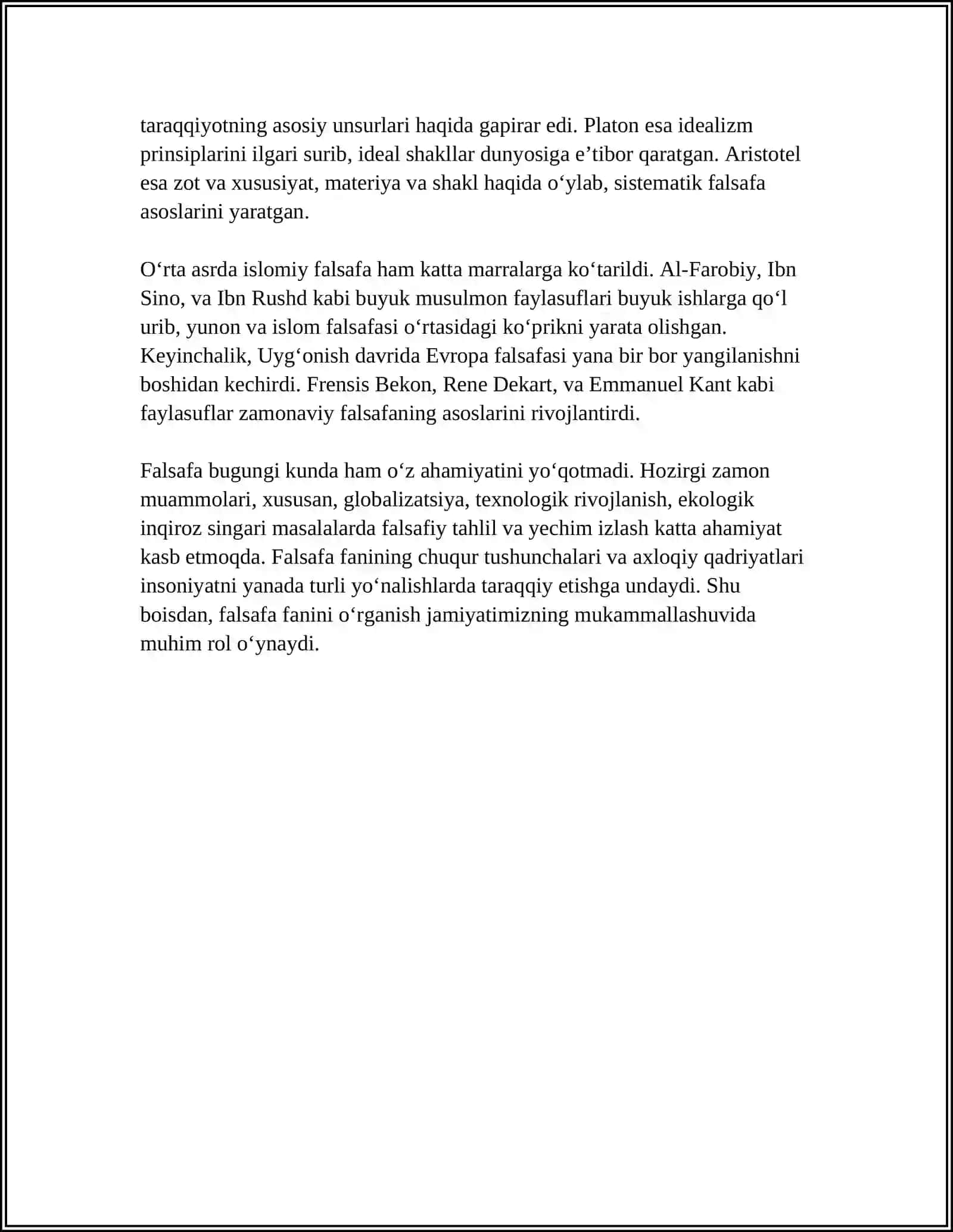 FALSAFA FANINING ILK TAFAKKUR SHAKLI SIFATIDAGI AHAMIYATI 4