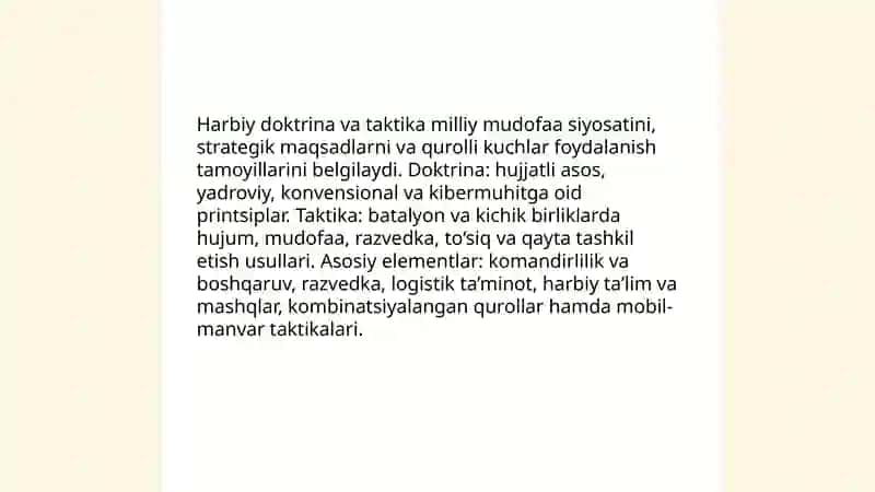 Mudofaa va harbiy soha 4