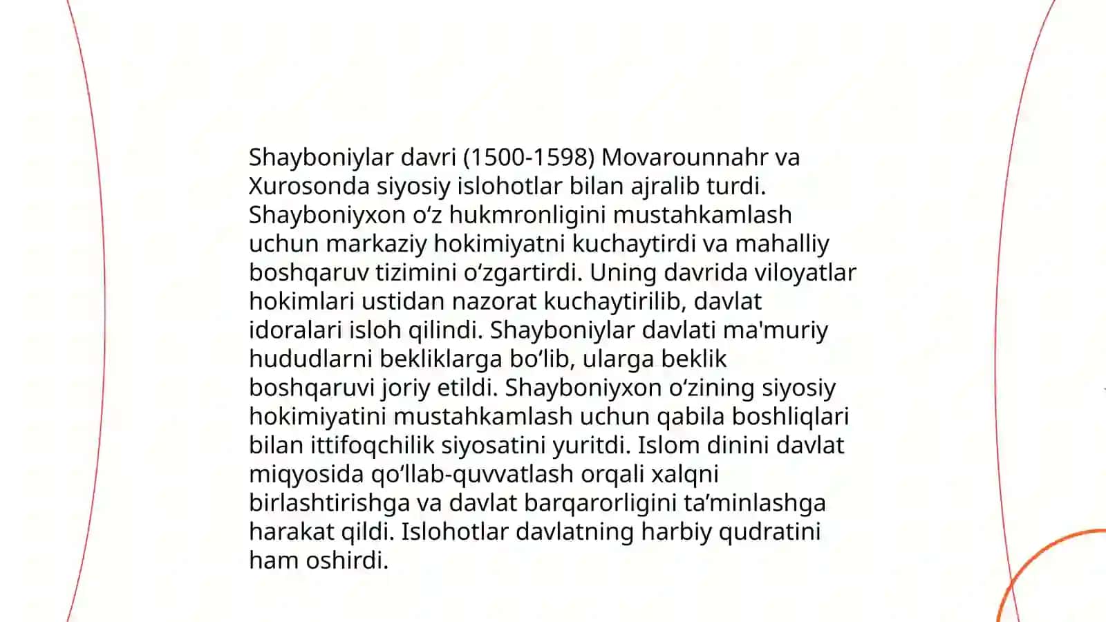 XVI asr oxiri XIX asr davlatchiligimiz siyosiy tarixiga oid manbalar 4