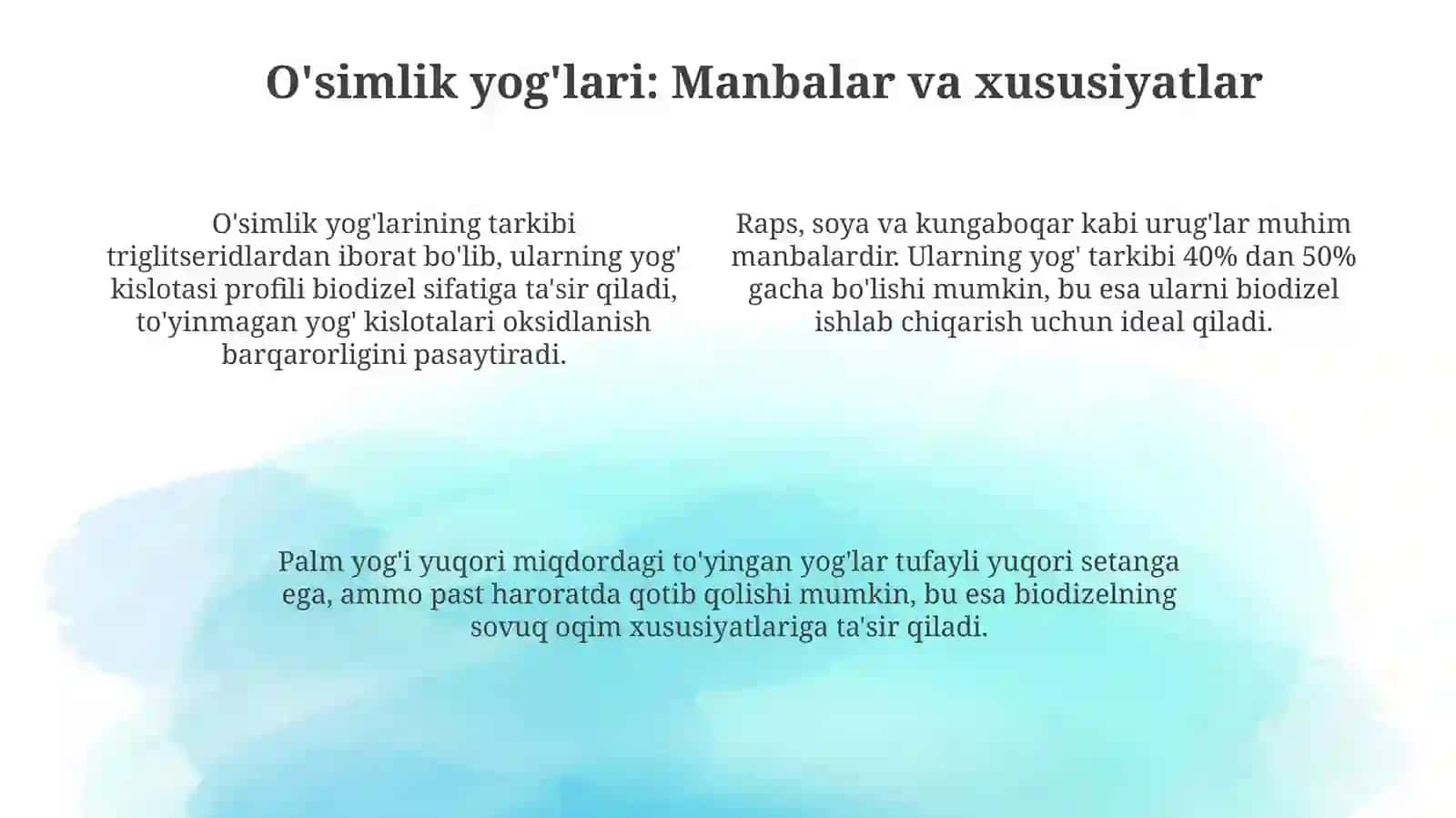 Biodizel xomashyolari 4