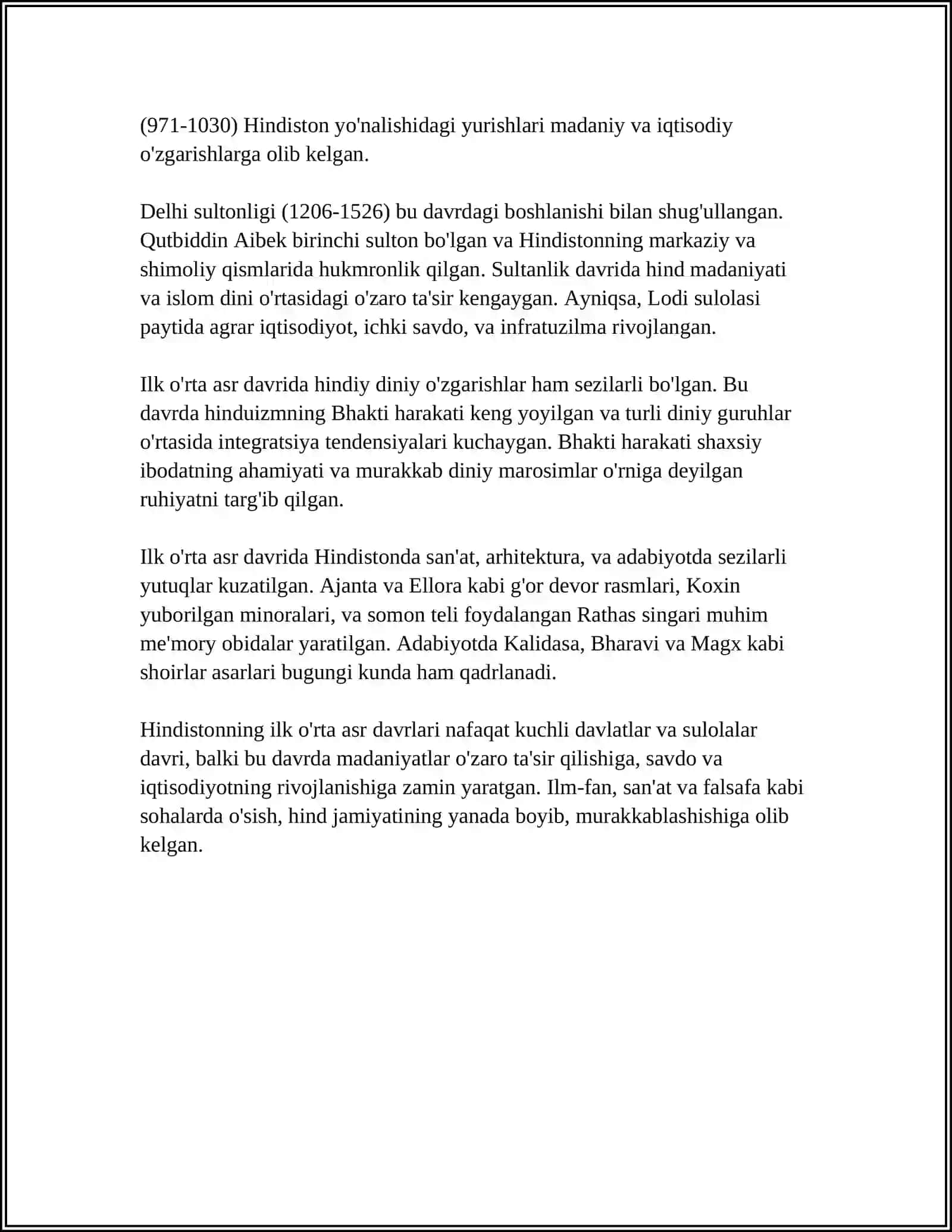ILK O'RTA ASRLARDA HINDISTON 4