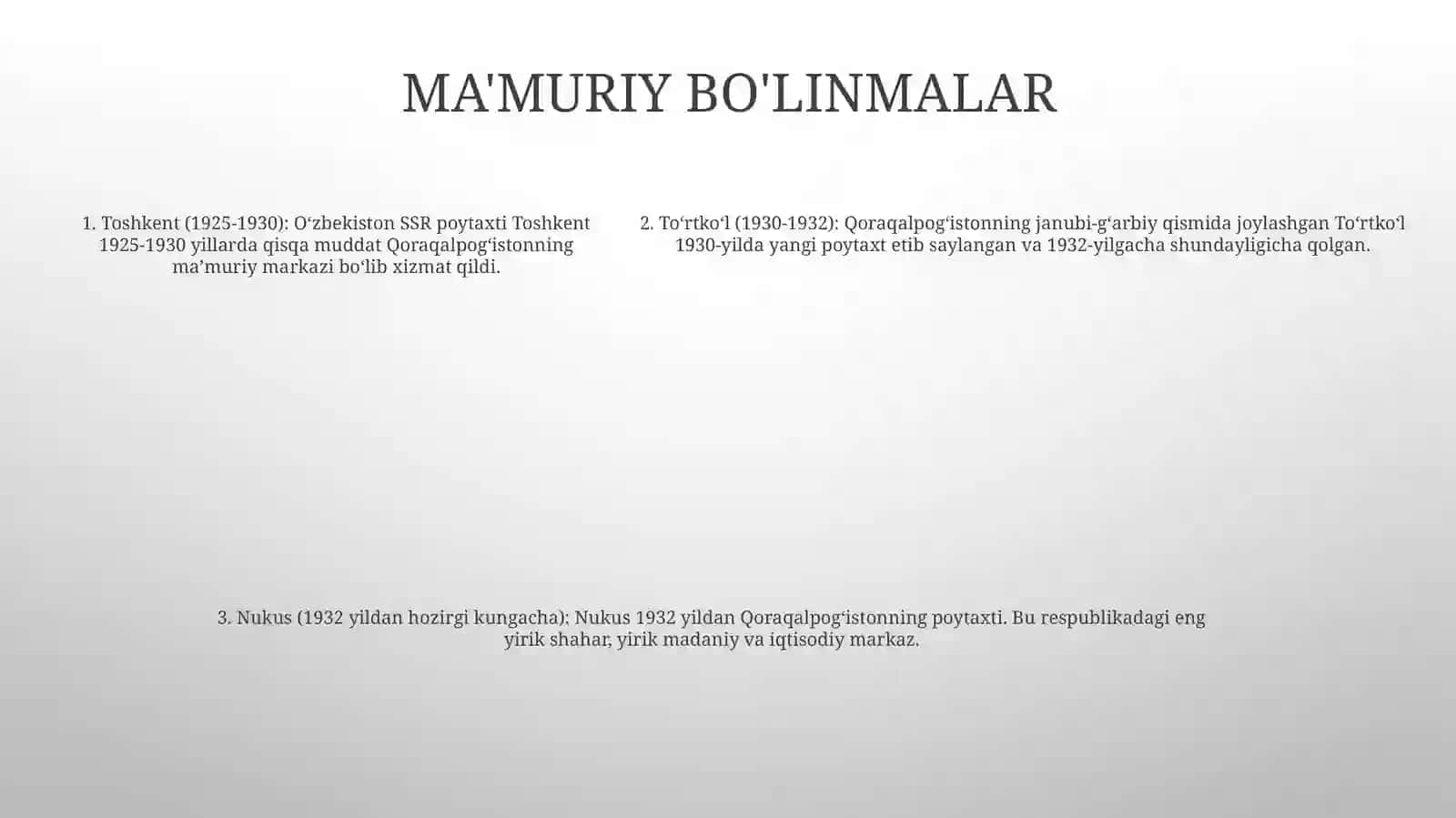Mustaqillk Yillarida Qoraqalpog'Iston Respublikasi 4