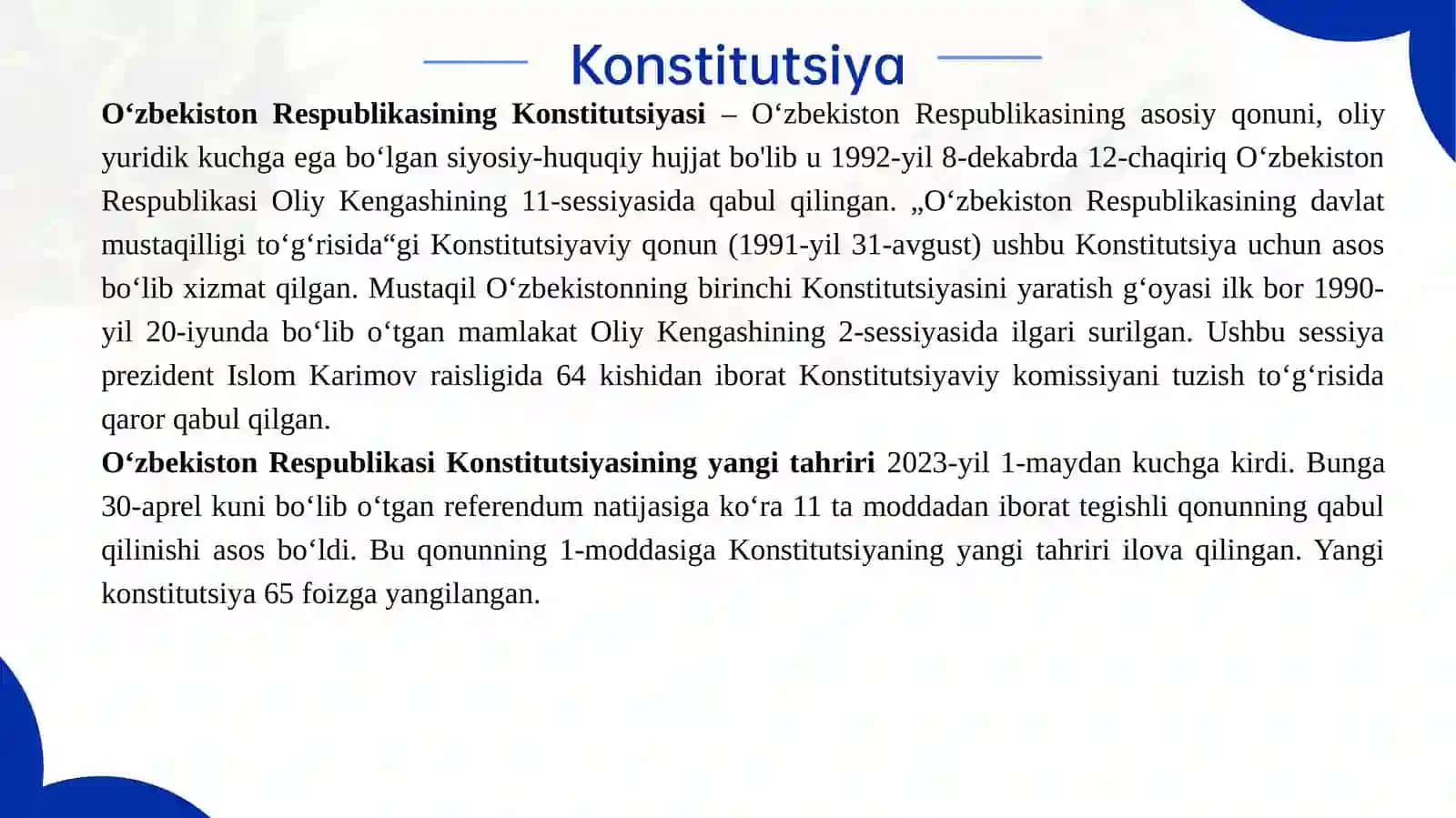 Konstitutsiya va qonun ustunligi 4