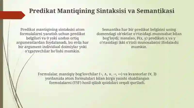 Predikatlar mantig'i 4