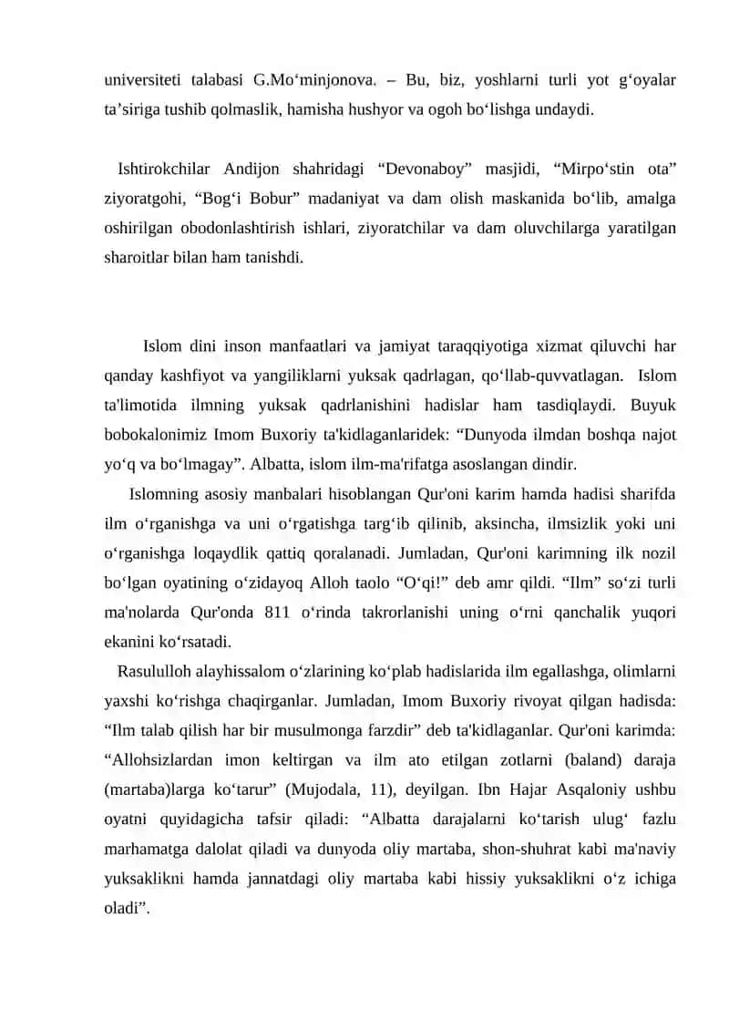 Islom — Ma'rifat Dini 4