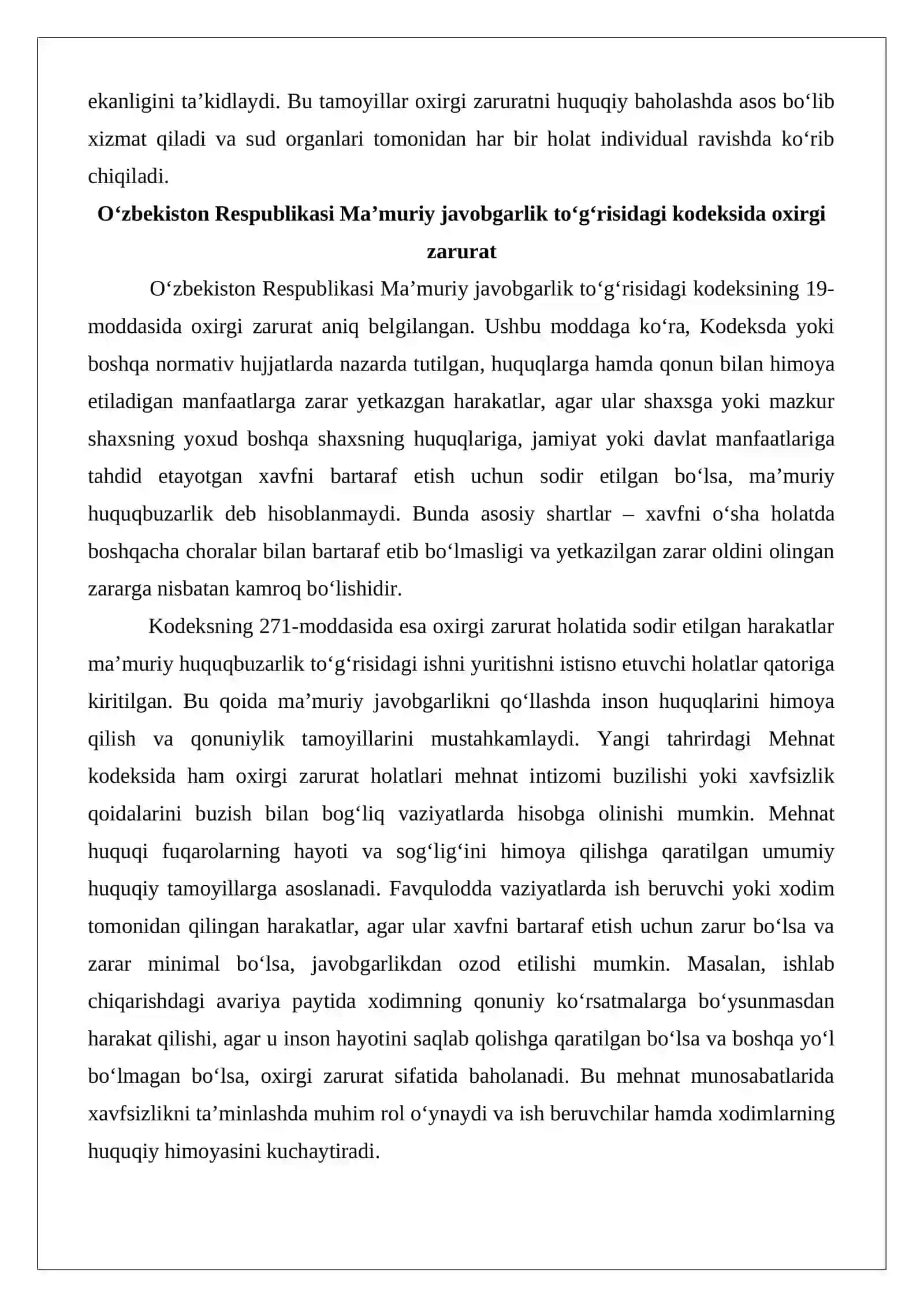 Ma’muriy huquqbuzarliklarda oxirgi zarurat 4