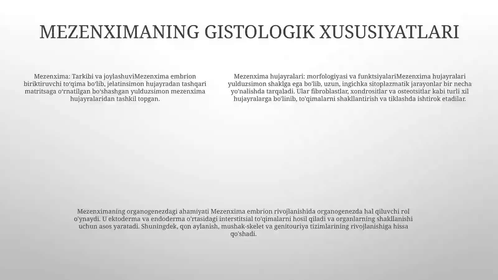 Mezenximaning Tuzilishi Va Ahamiyati 4
