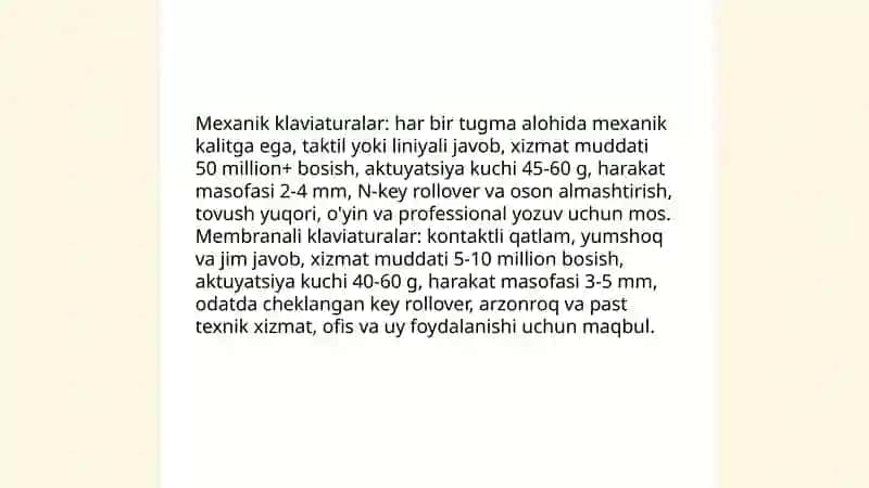 Klaviatura qurulmasi haqida 4
