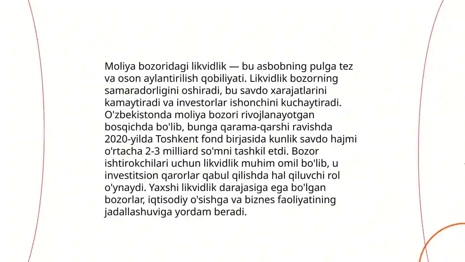 Moliya bozirda pul bozorining ro'li 4