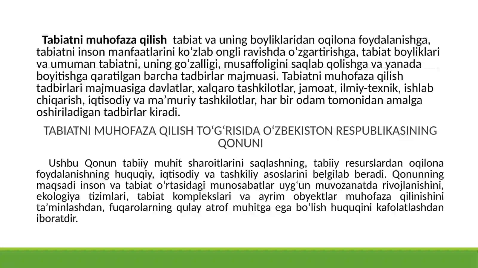 Tabiatni muhofaza qilish amaliyoti: yutuq va kamchiliklari 4