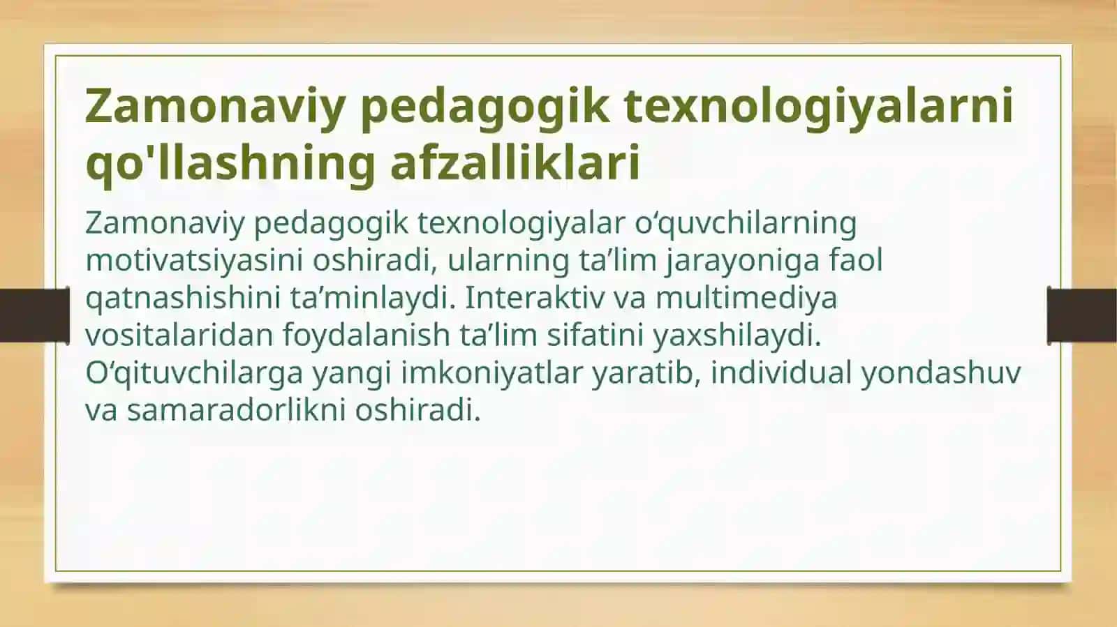Boshlang'ich ta'lim tabiiy fanlarida zamonaviy pedagogik texnologiyalardan foydalanish 4