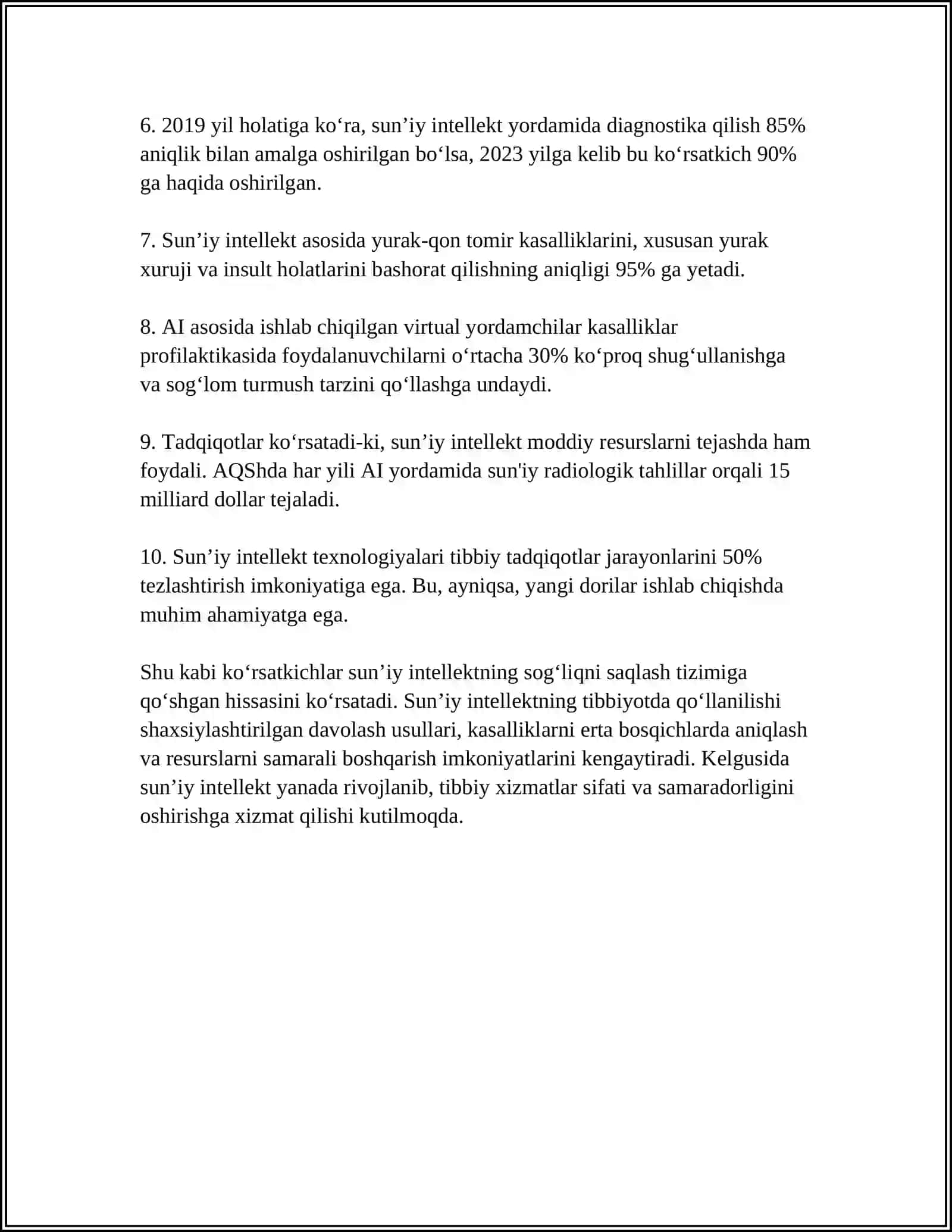 ZAMONAVIY TIBBIYOT TEXNOLOGIYALARI 4