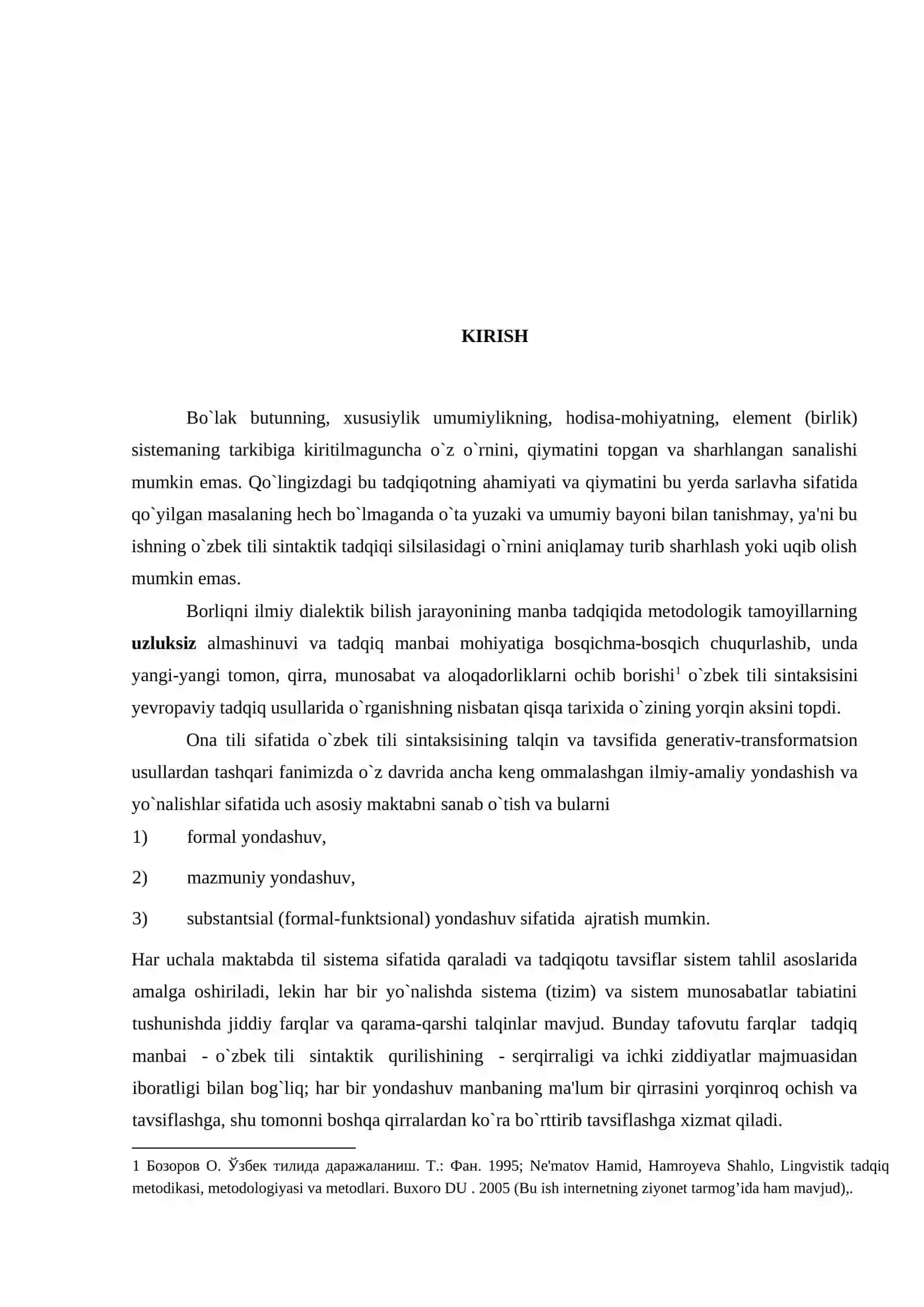 QO`SHMA GAPLAR: SUBSTANTSIAL TALQIN 4