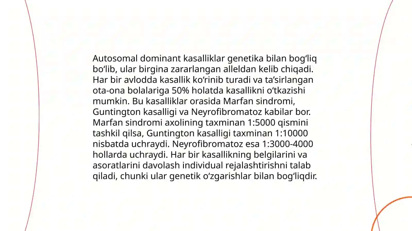 Irsiy kasalliklar. Irsiy kasalliklar klasiffikasiyasi. Xromosoma kasalliklari 4