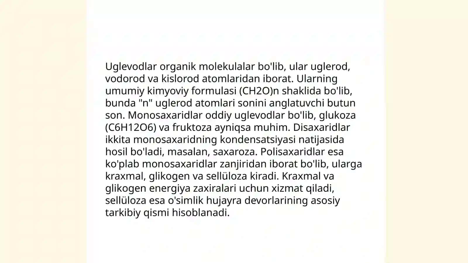 Uglevodlarning sinflanishi. Monosaxaridlar 4