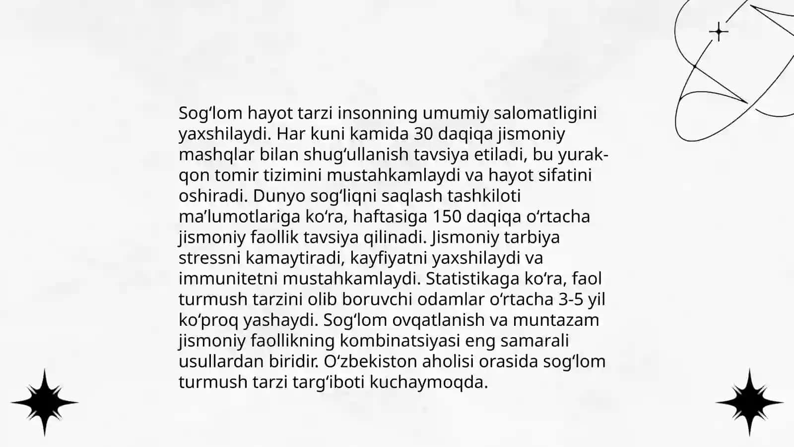 Zamonaviy jamiyat va jismoniy tarbiyaga bolgan ehtiyoj 4