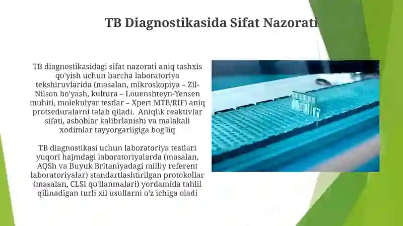 Tuberkulyozni tashxislash usullari 4