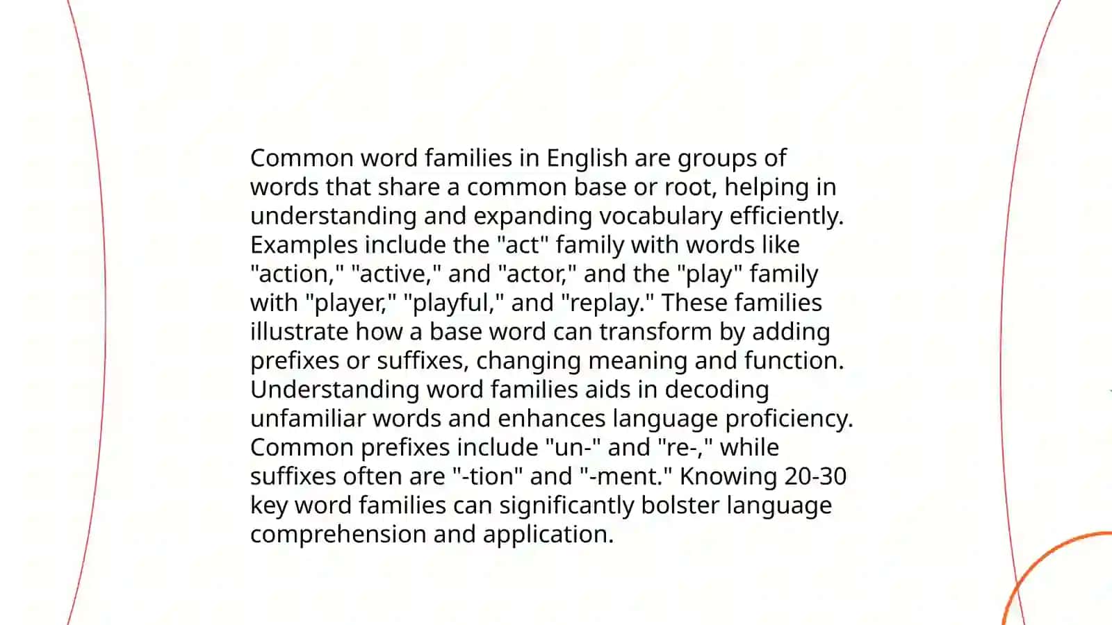 Word families and multi_ group words 4