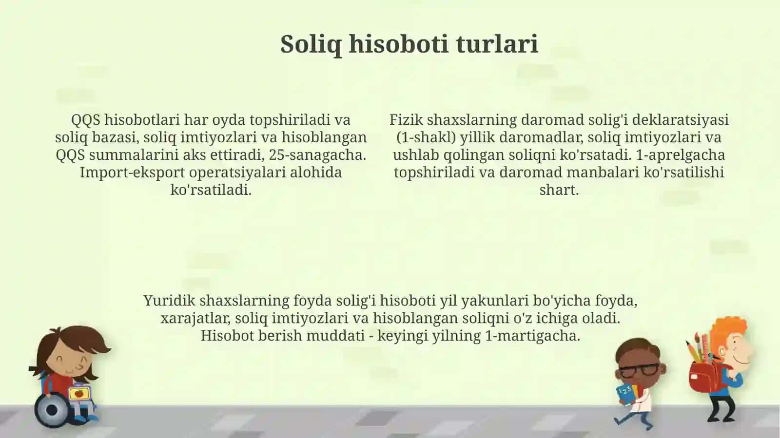 Soliq hisobotining mohiyati va turlari 4