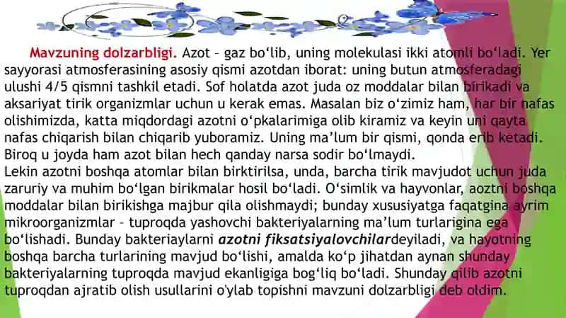 Azot va uning birikmalari 4