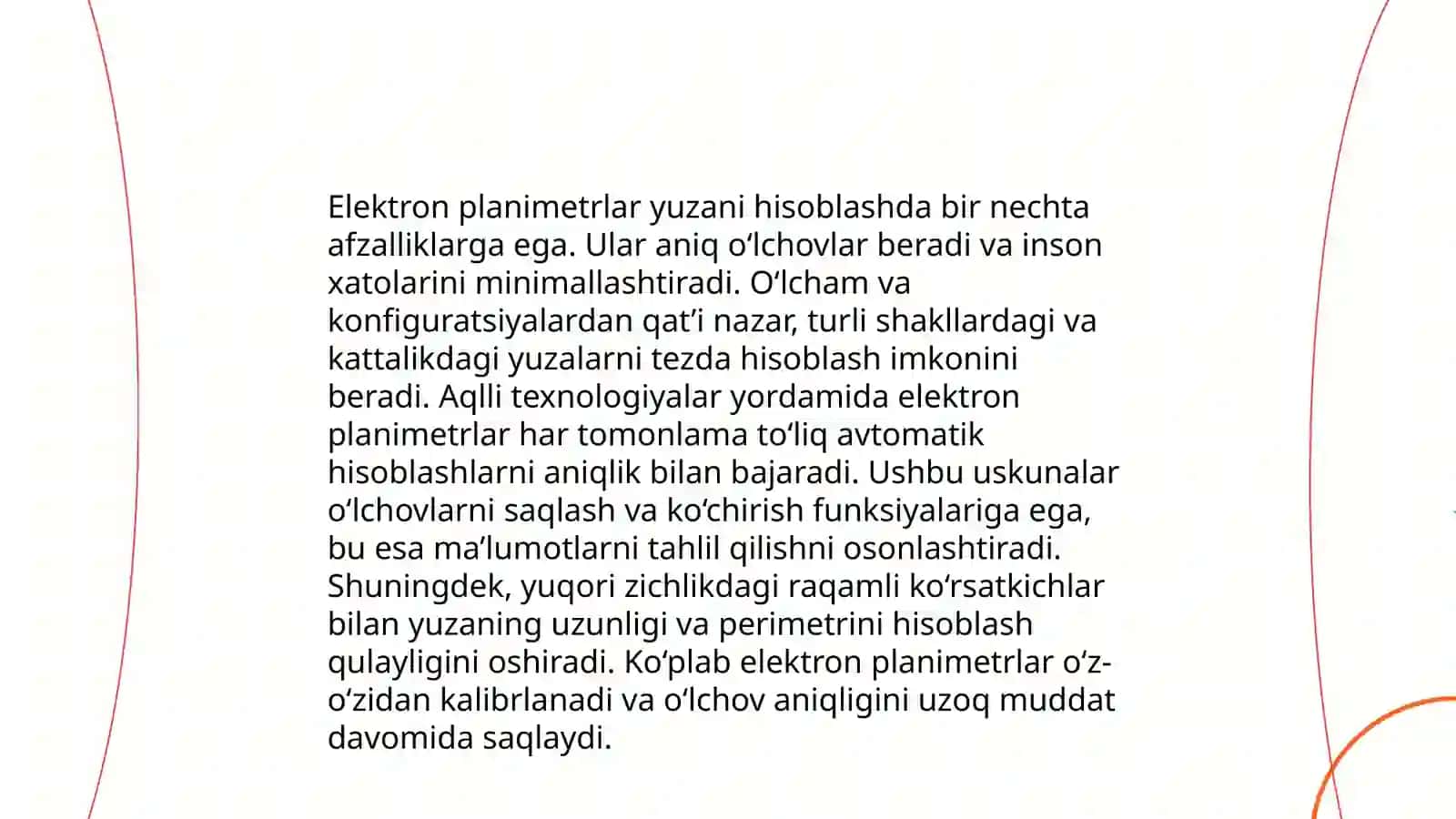 Zamonaviy elektron planimetrda va mexanik usulida yuzani hisoblash 4