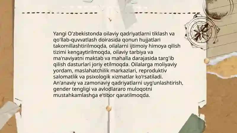 Yangi O'zbekistonda Amalga oshirilayotgan ma'naviy o'zgarishlar 4