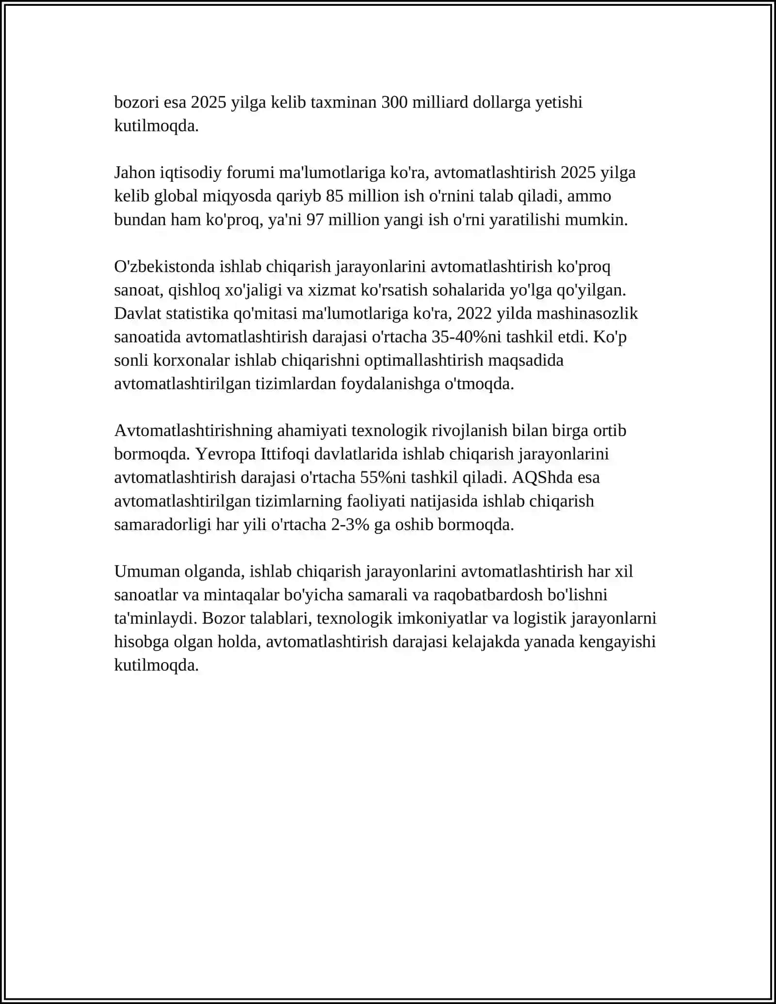 SANOAT KORXONALARIDA ISHLAB CHIQARISHNI OPTIMALLASHTIRISH 4