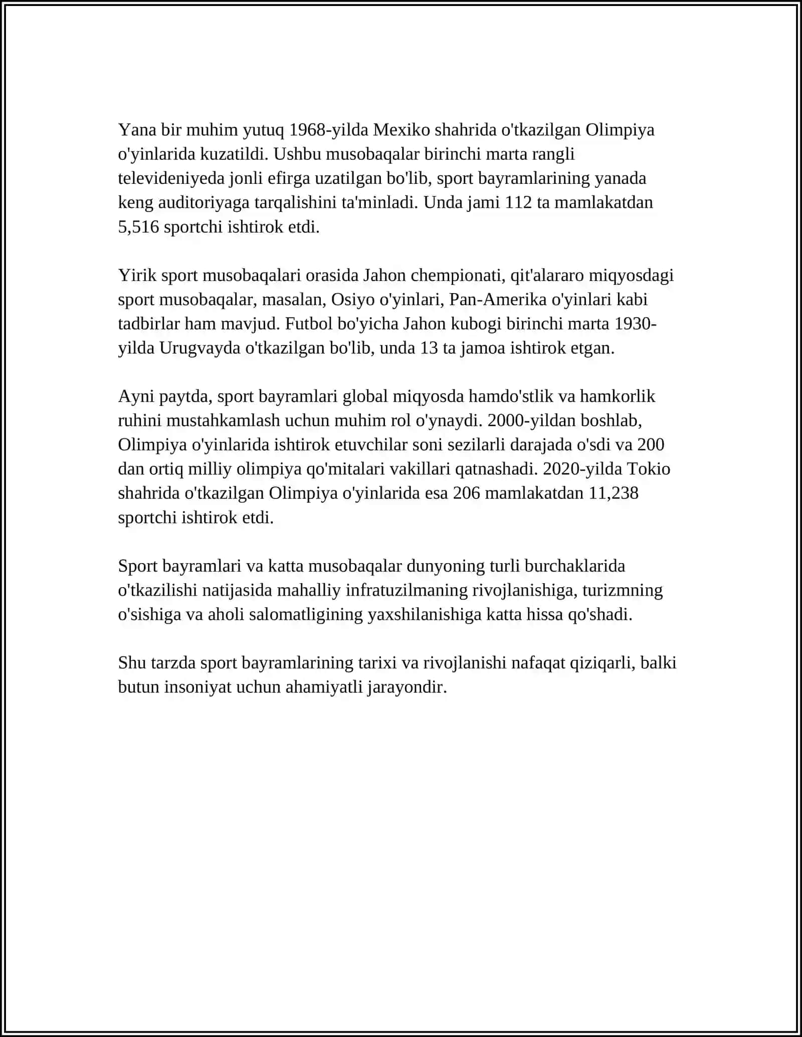 BADIIY SPORT BAYRAMINI KOMPOZITSION ISHLAB CHIQARISHNING UMUMIY XUSUSIYATLARI 4