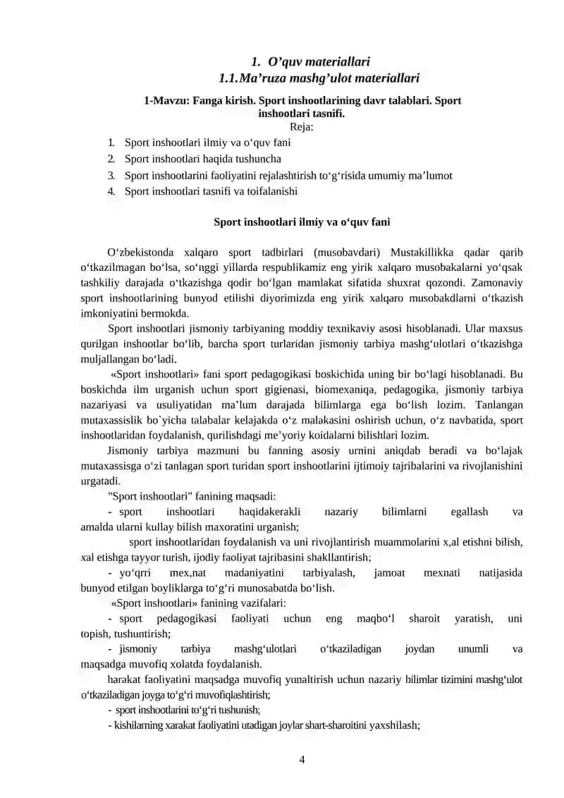 SPORT INSHOOTLARI VA UNDAN FOYDALANISH 4